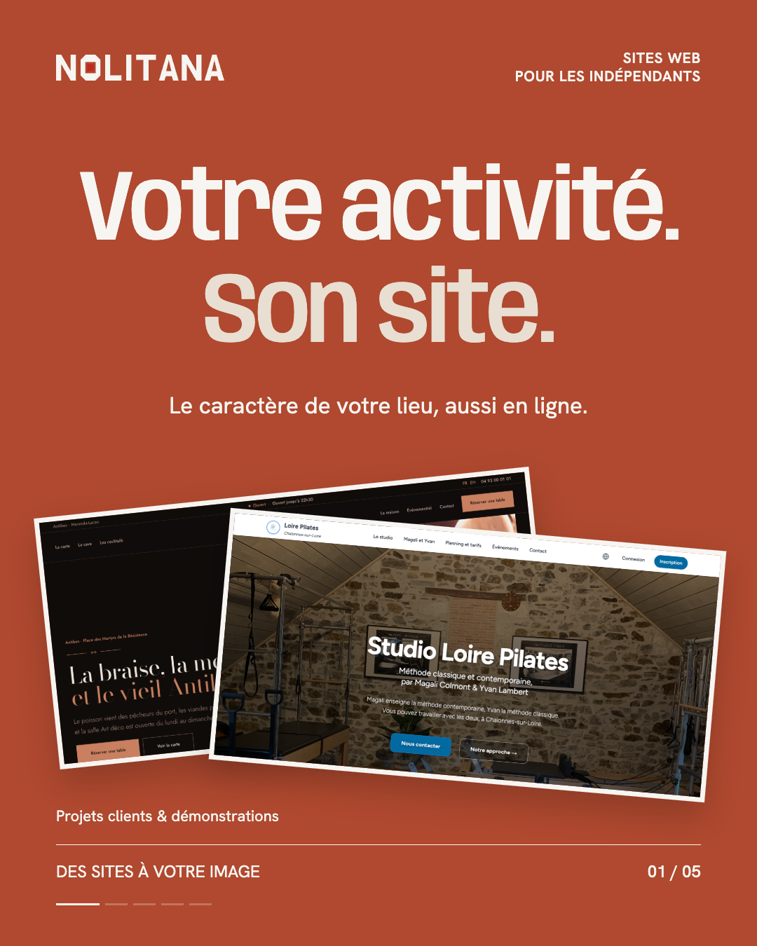 Votre activité. Son site.