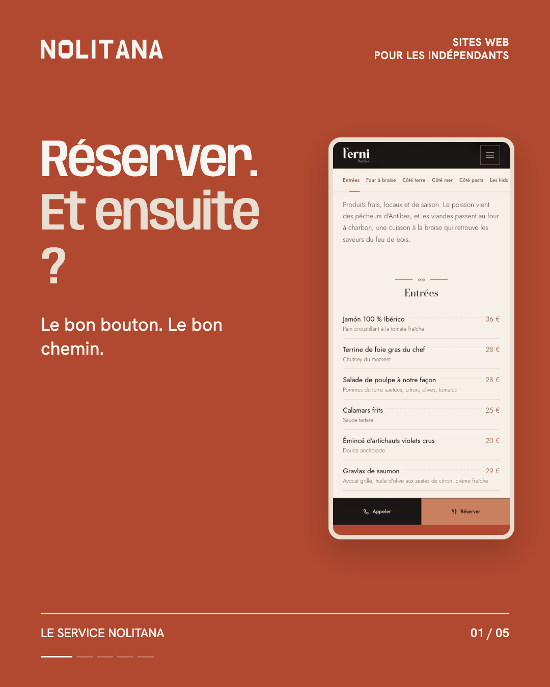 Réserver : quel est le prochain geste ?