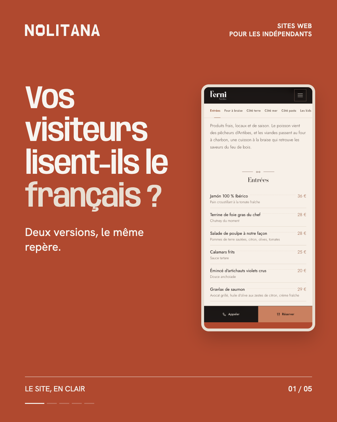 Vos visiteurs lisent-ils le français ?