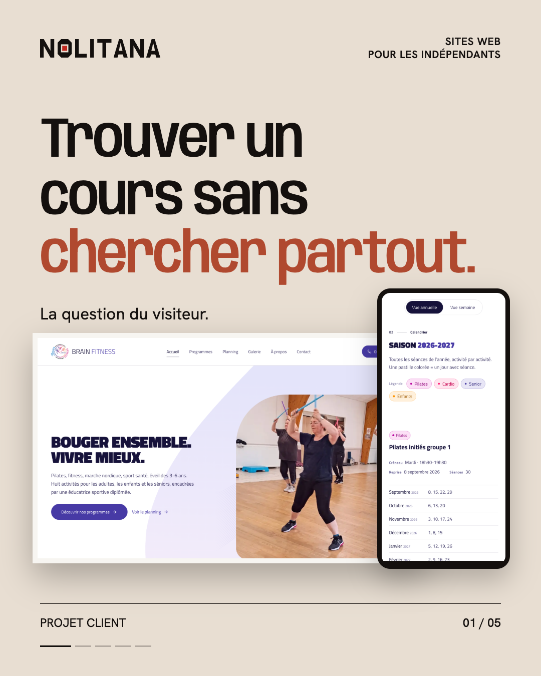 Trouver un cours sans chercher partout.