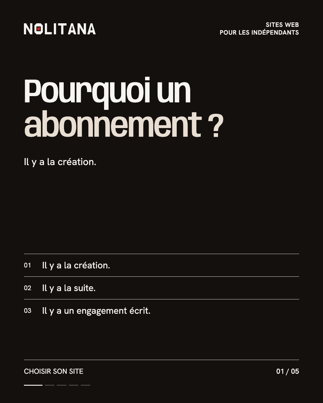 Pourquoi un abonnement ?