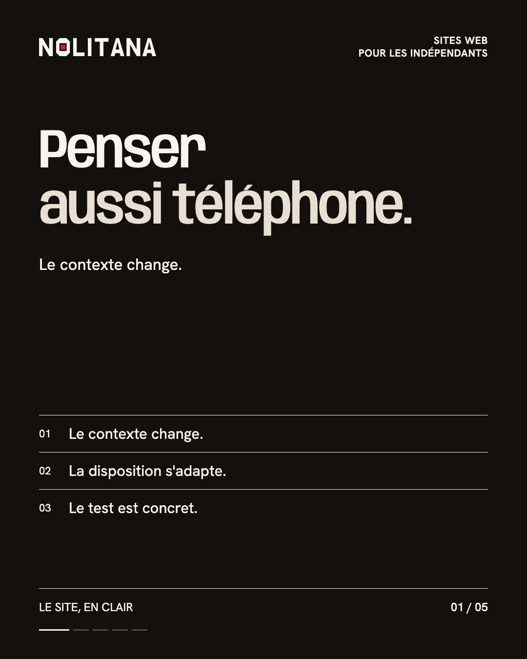 Le téléphone n'est pas un petit ordinateur.