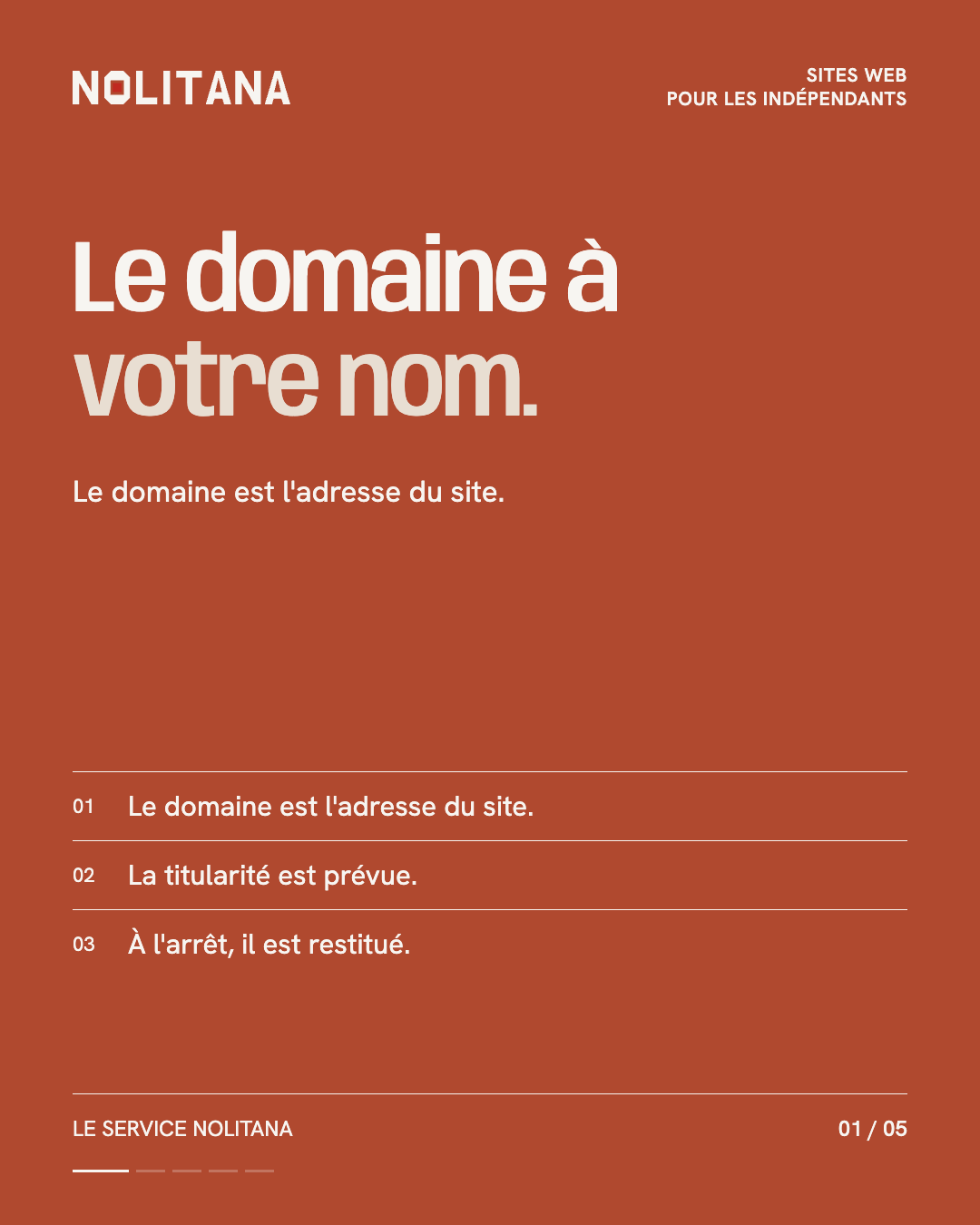 Le domaine à votre nom : pourquoi le préciser ?