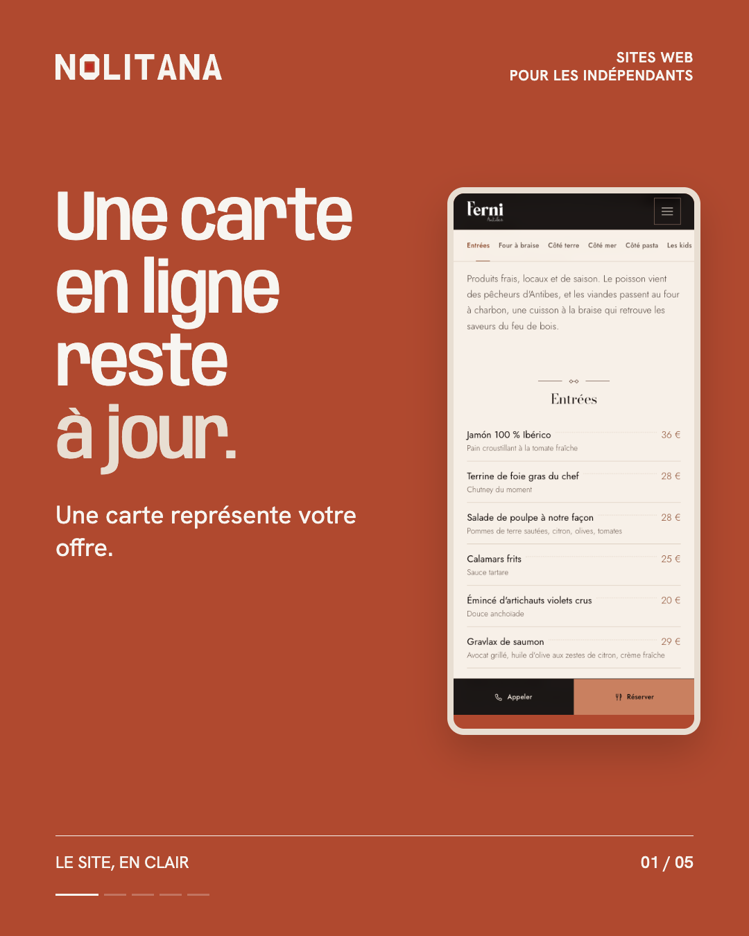 Une carte en ligne reste à jour.