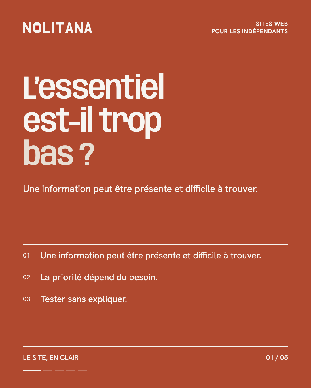 L'information importante est-elle trop bas ?