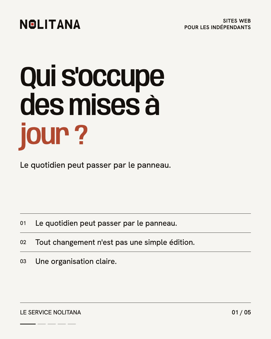 Qui s'occupe des mises à jour ?