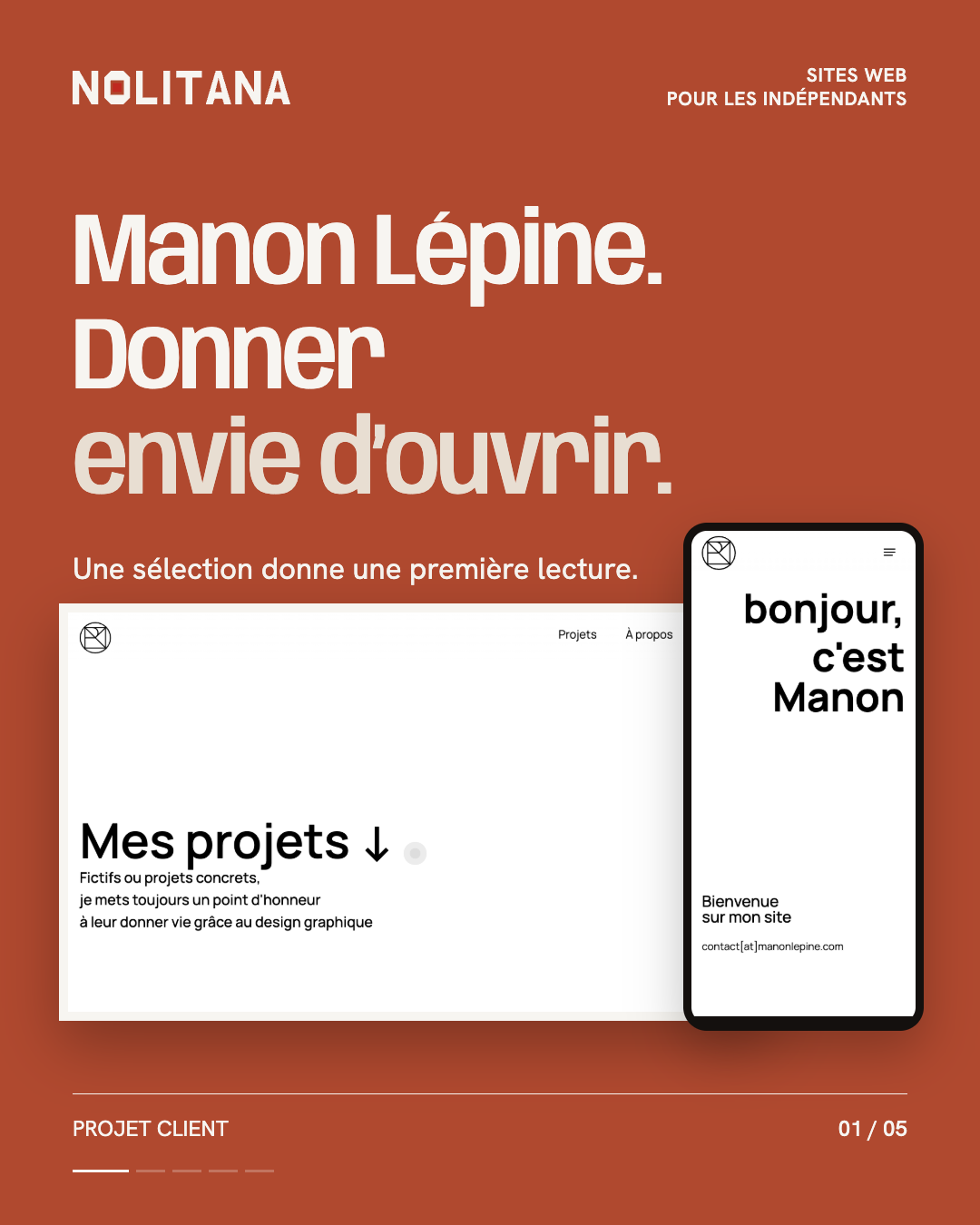 Une grille de projets doit donner envie d'ouvrir.