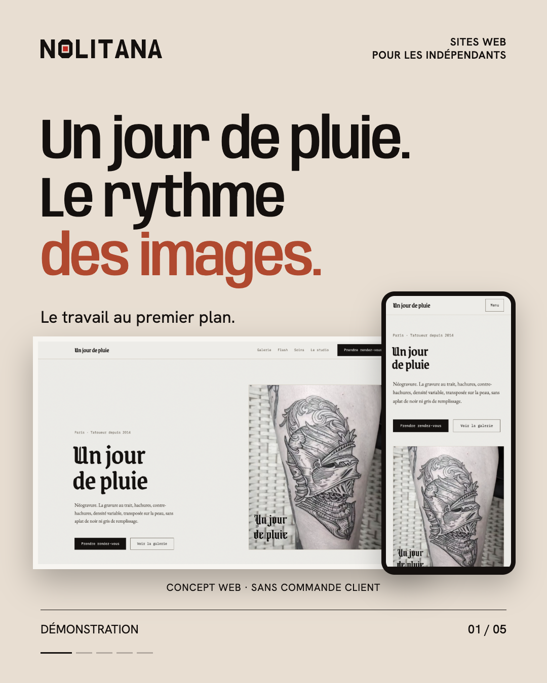Un jour de pluie : les images au bon rythme.