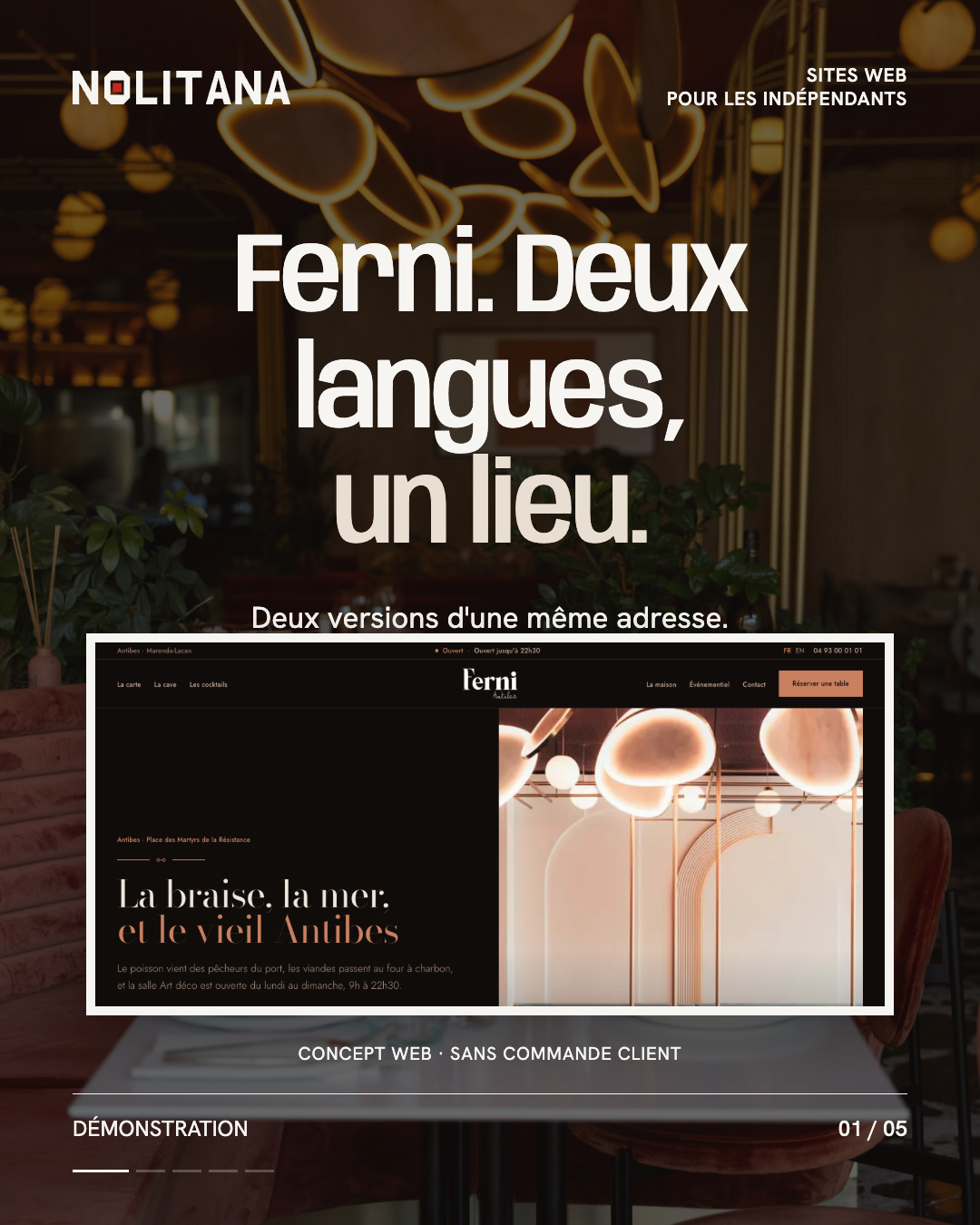 Ferni : le même lieu dans deux langues.