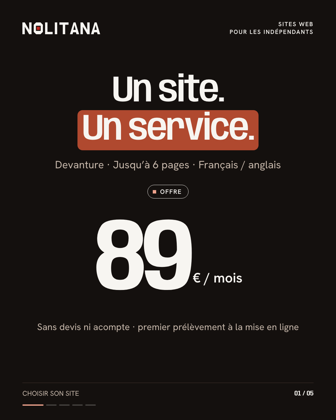 89 € par mois. Pour quoi ?