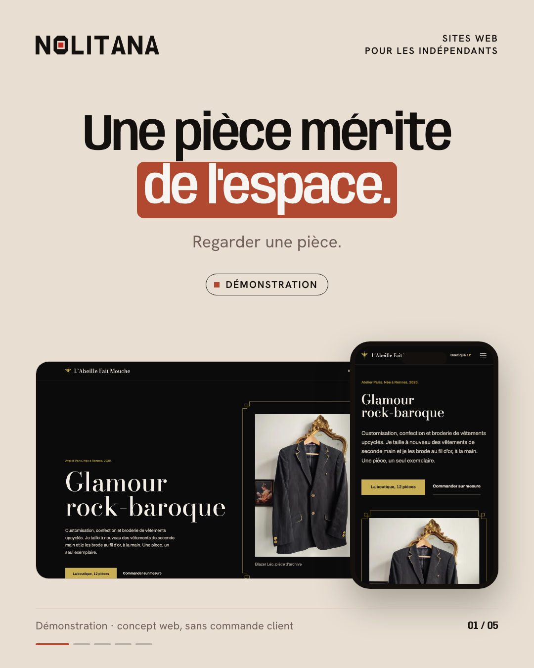 Une pièce mérite de l'espace.