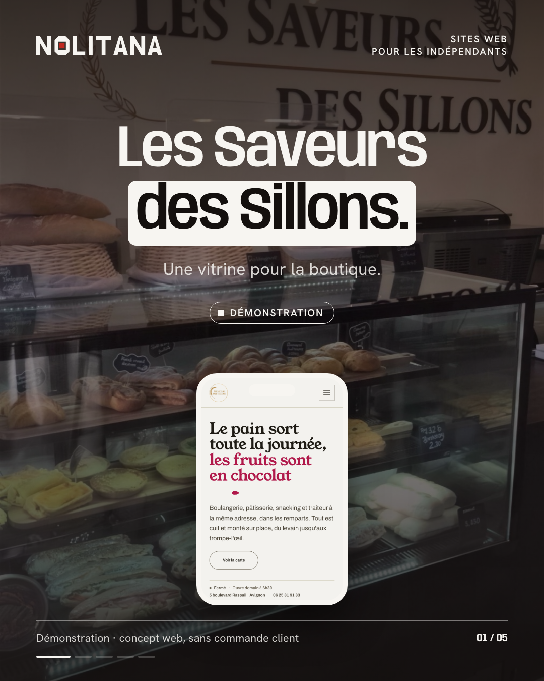 Les Saveurs des Sillons, une vitrine en ligne.