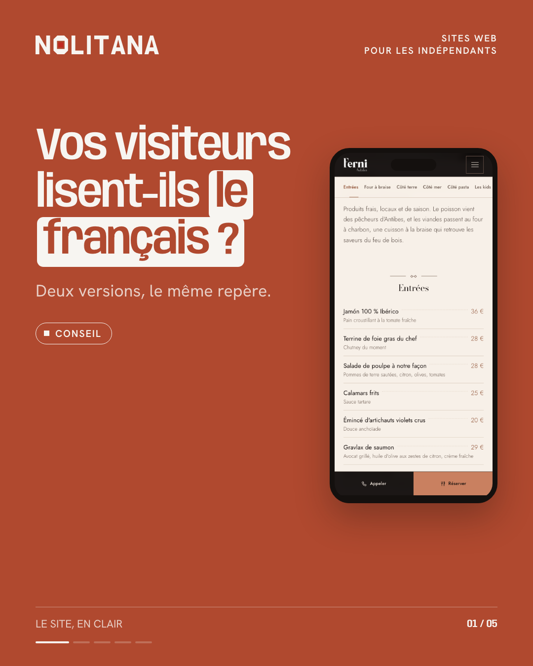 Vos visiteurs lisent-ils le français ?