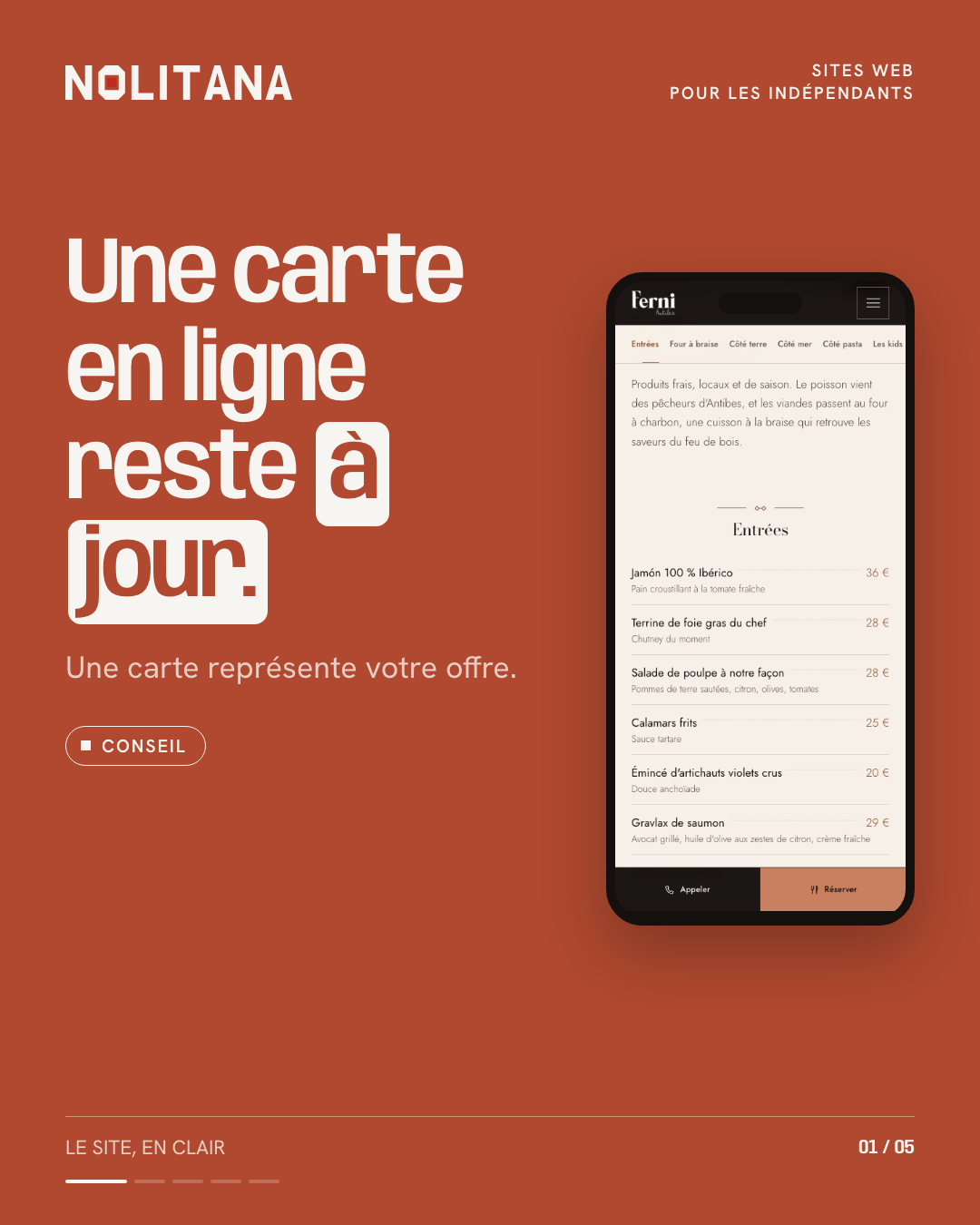 Une carte en ligne reste à jour.