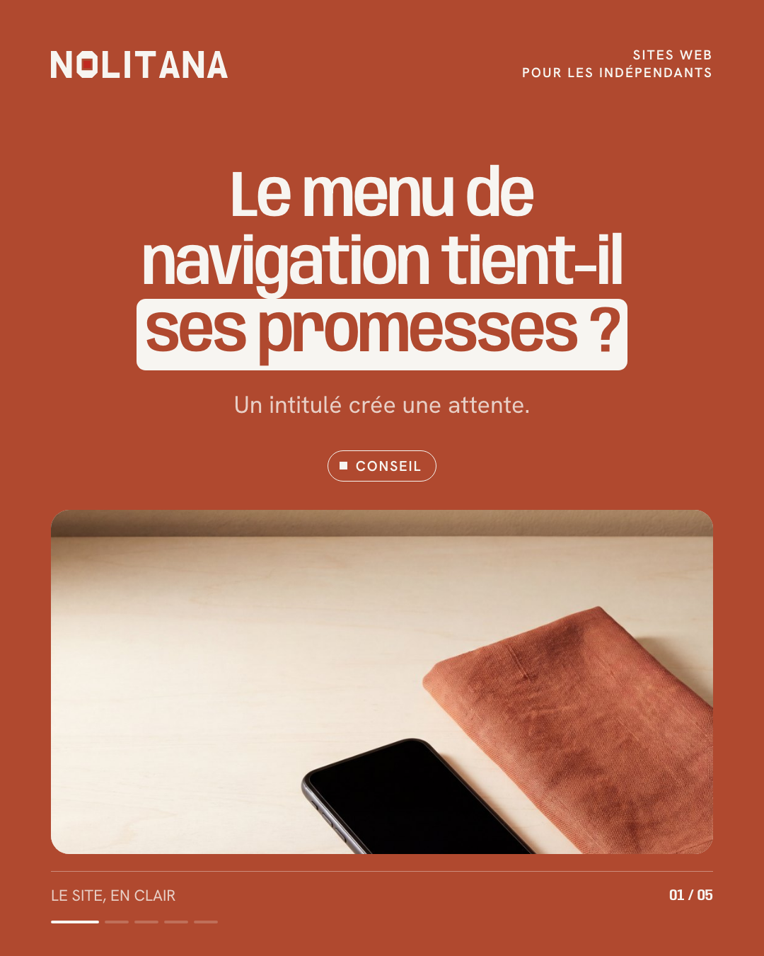 Le menu de navigation tient-il ses promesses ?