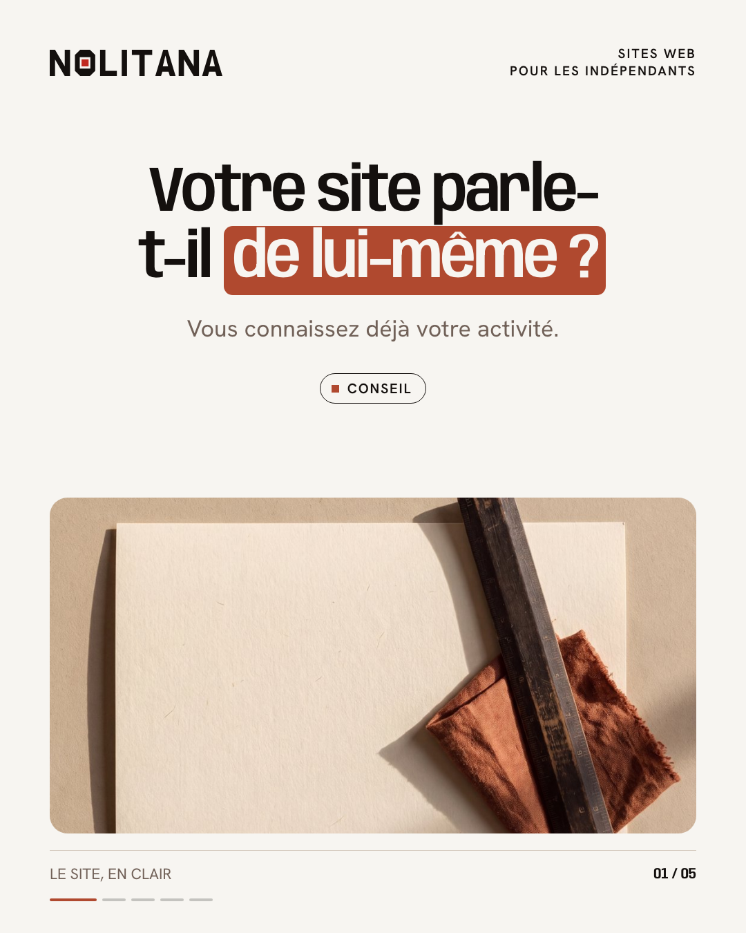 Votre site fonctionne-t-il sans explication orale ?