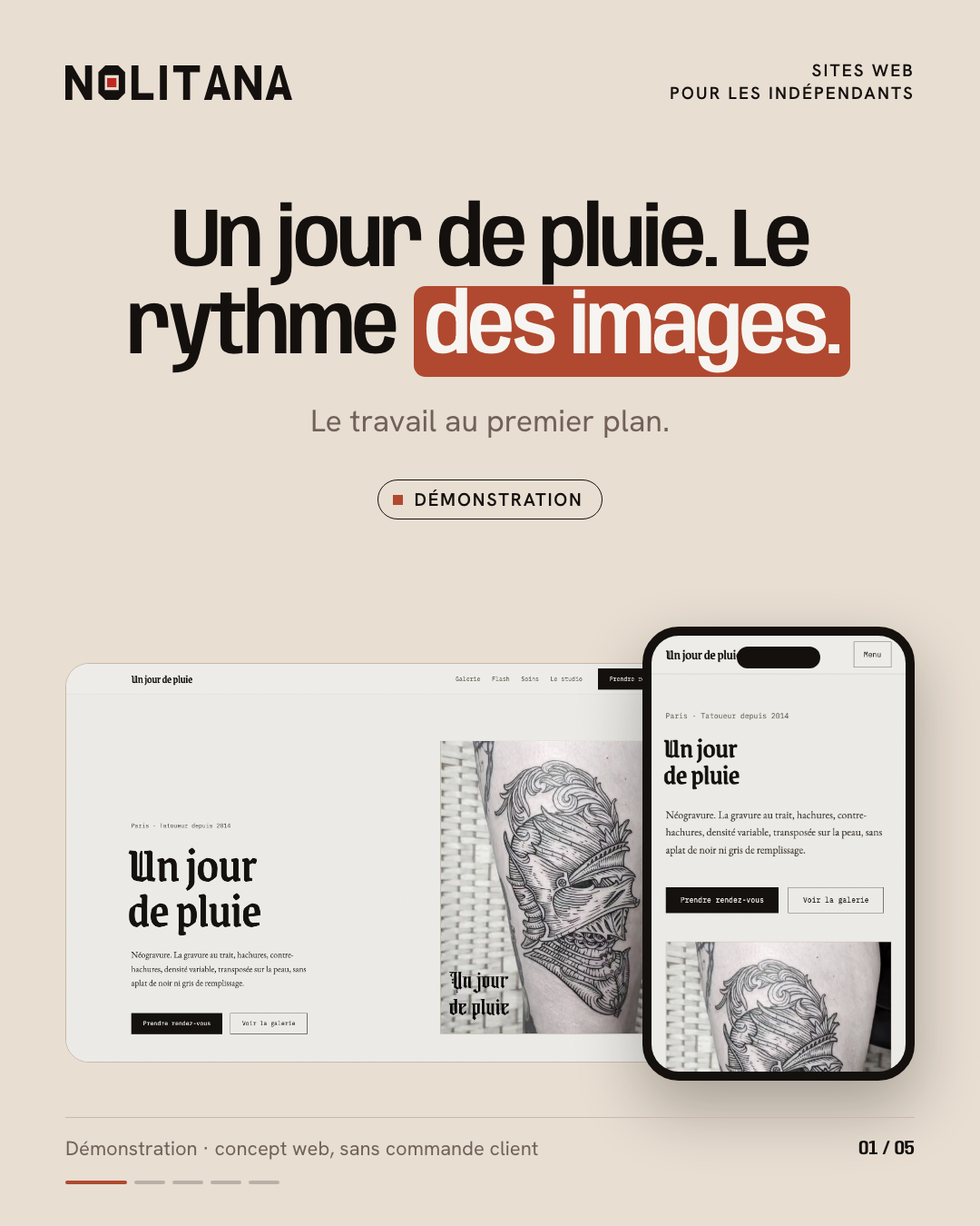 Un jour de pluie : les images au bon rythme.
