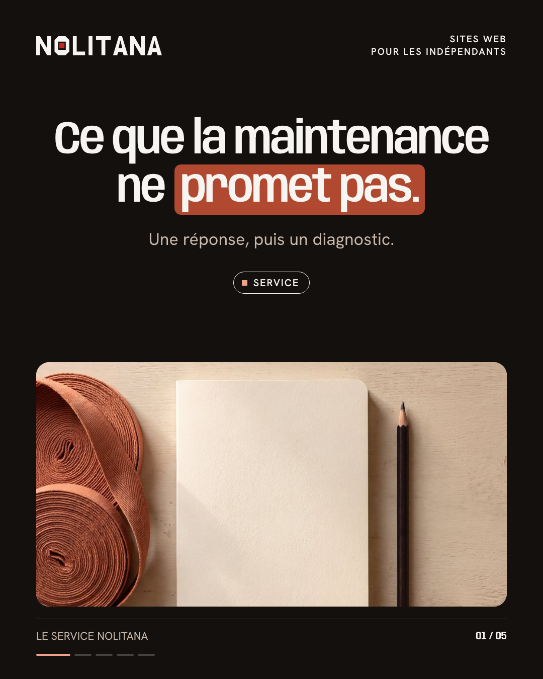 Ce que la maintenance ne promet pas.