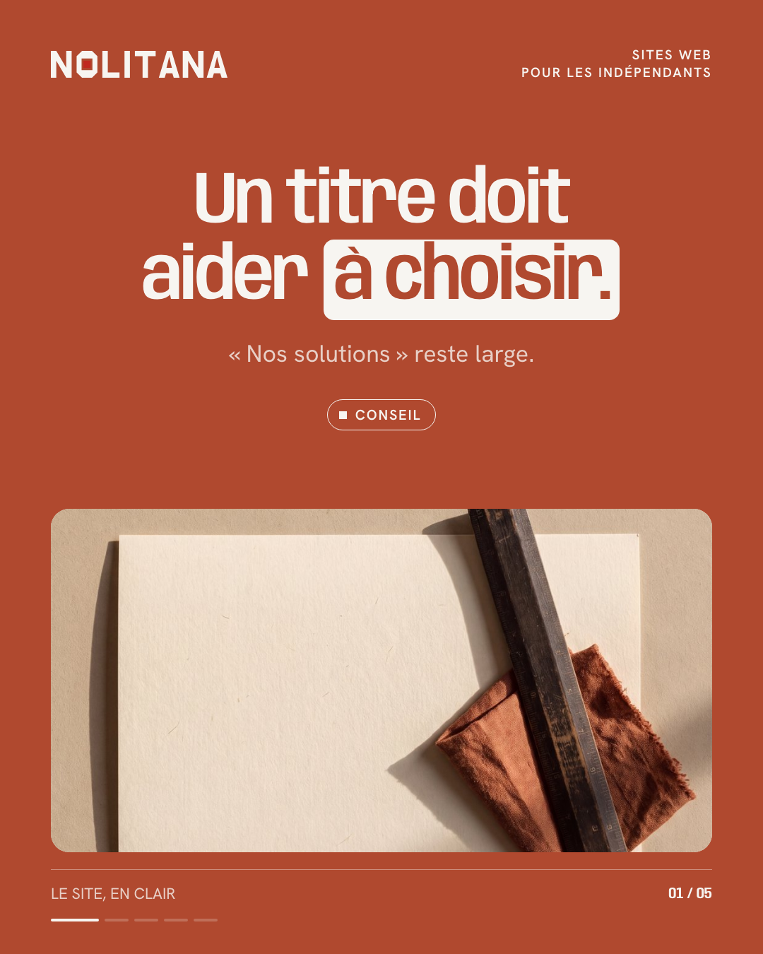 Un titre doit aider à choisir.