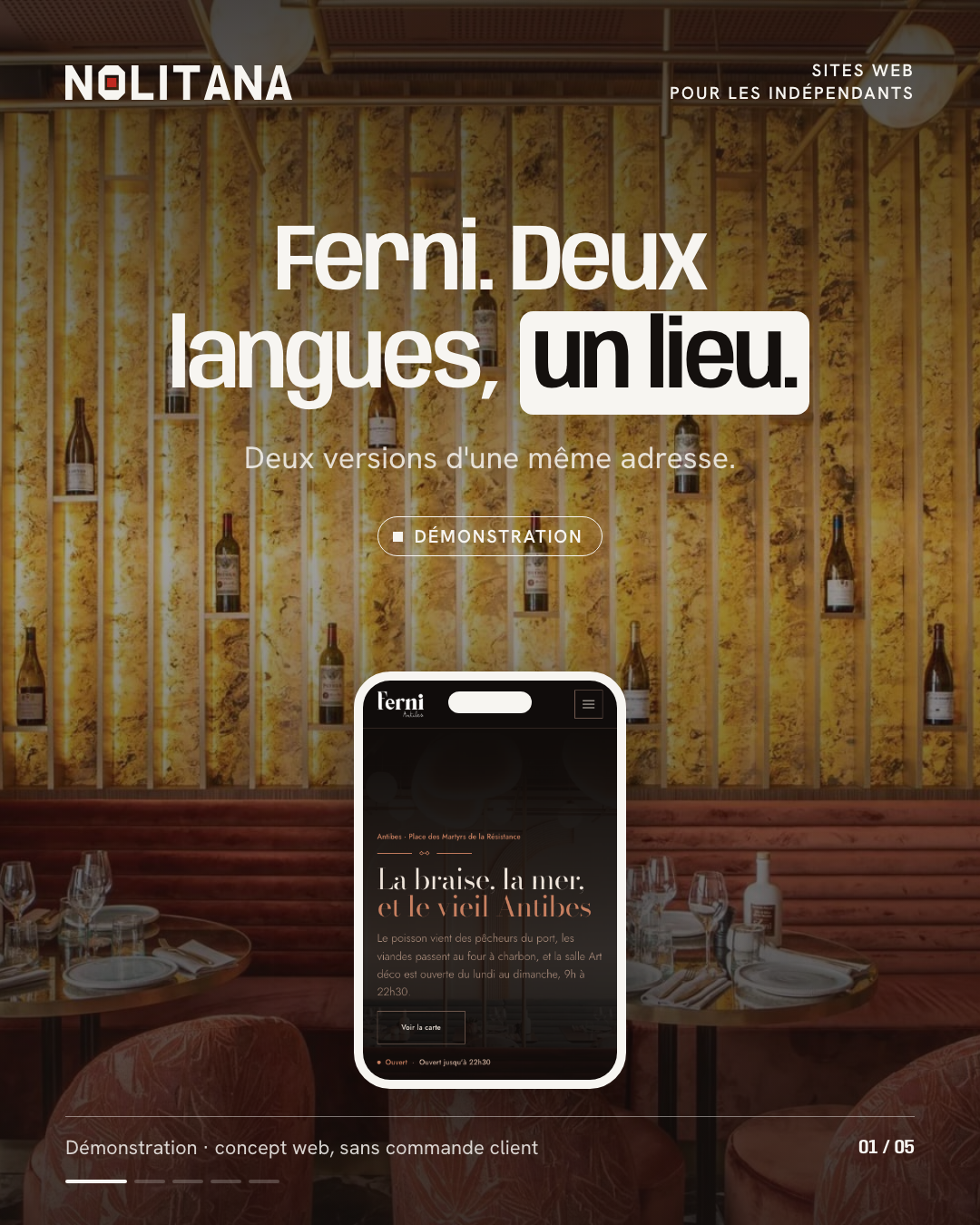 Ferni : le même lieu dans deux langues.