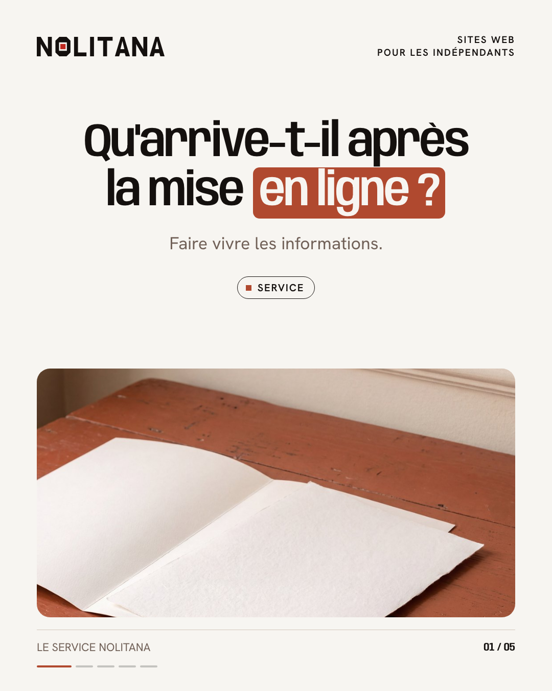 Qu'arrive-t-il après la mise en ligne ?