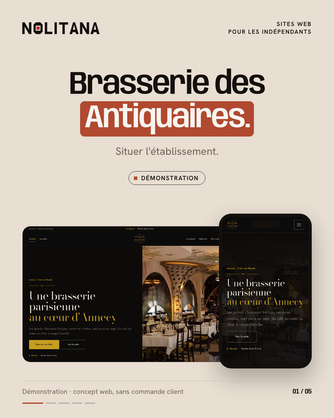La Brasserie des Antiquaires, les repères utiles.