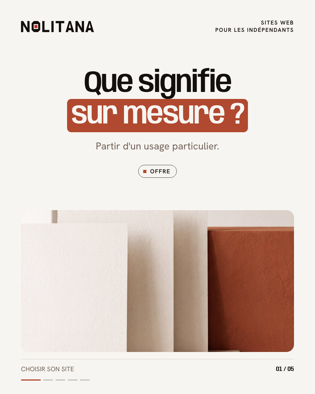 Que signifie sur mesure ?