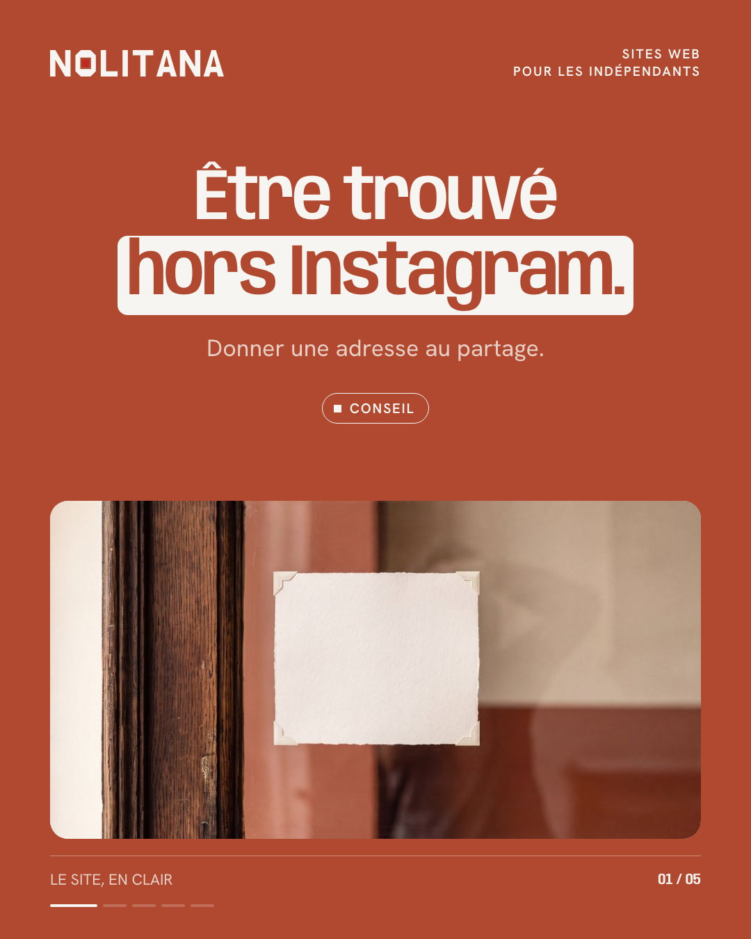 Votre site permet-il de vous trouver hors Instagram ?