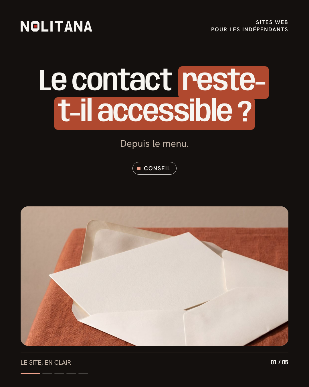 Le bouton contact est-il toujours accessible ?