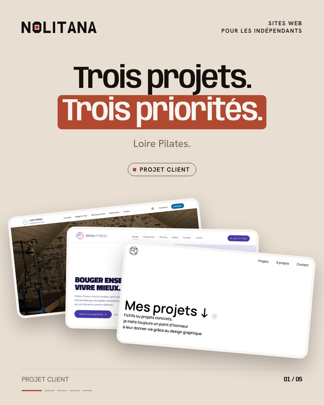 Trois projets clients, trois priorités.