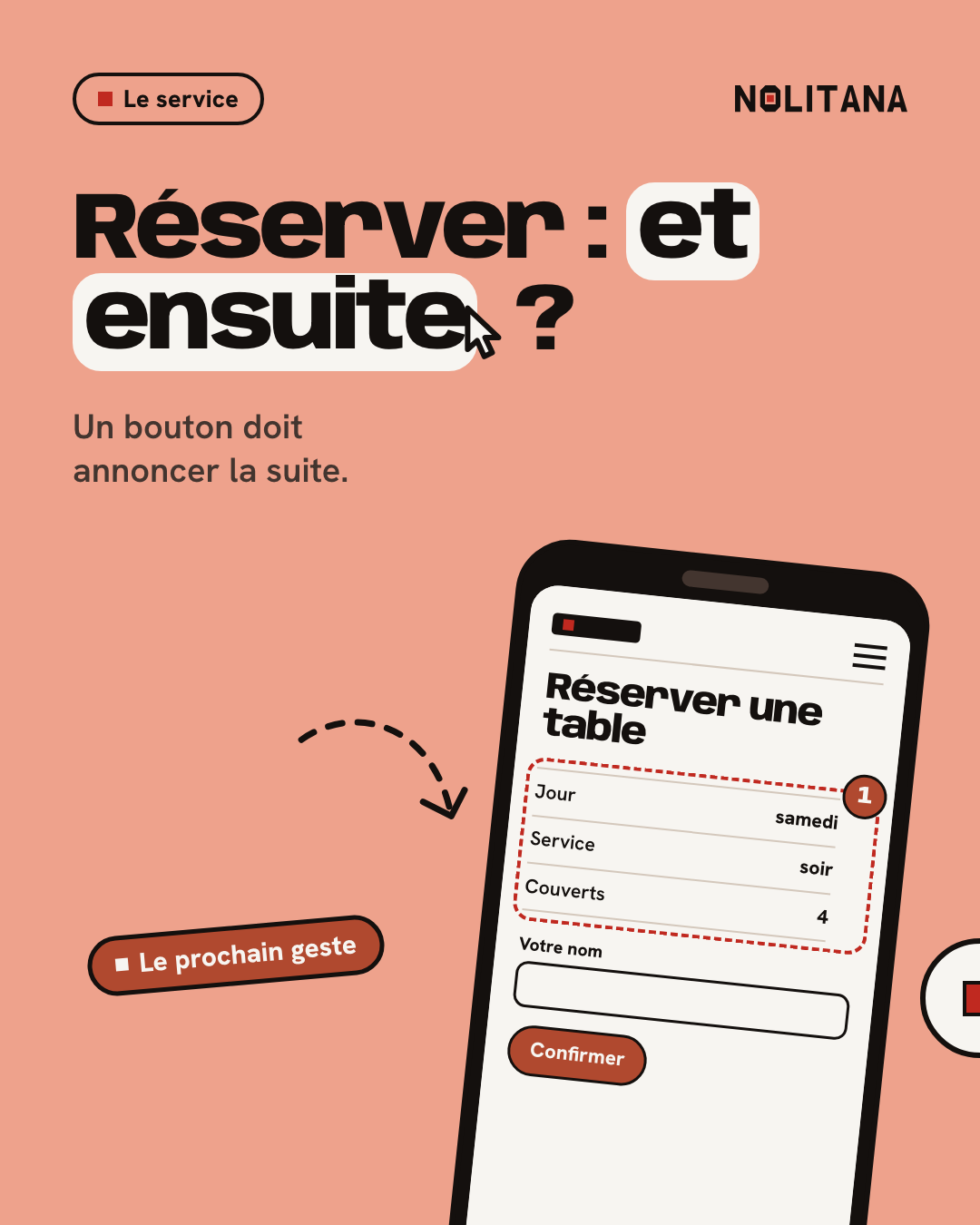 Réserver : et ensuite ?