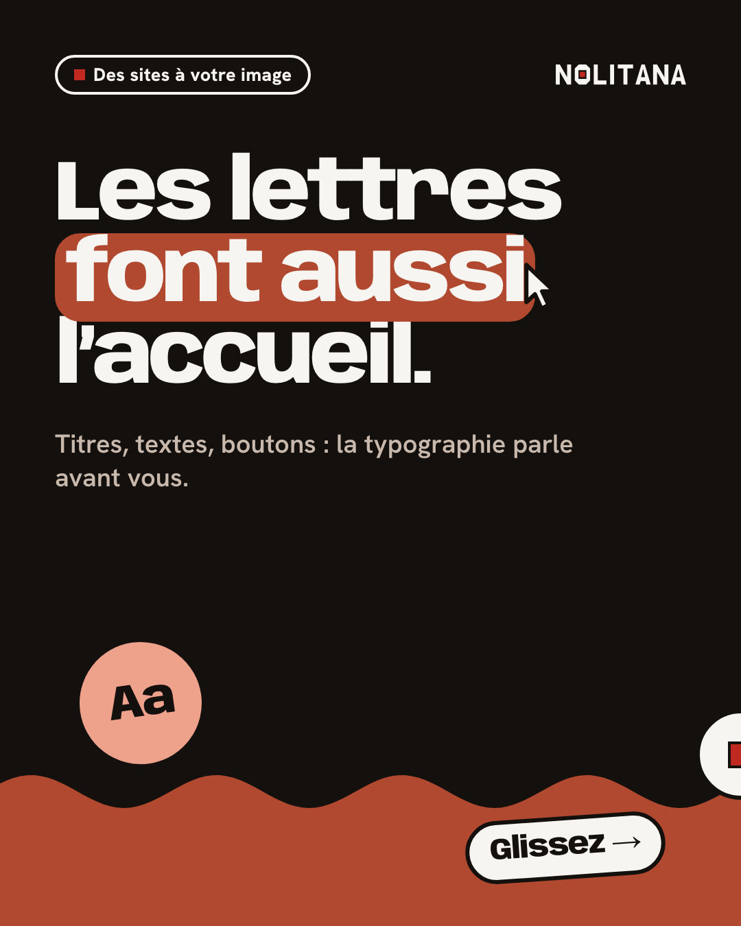 Les lettres font aussi l’accueil.