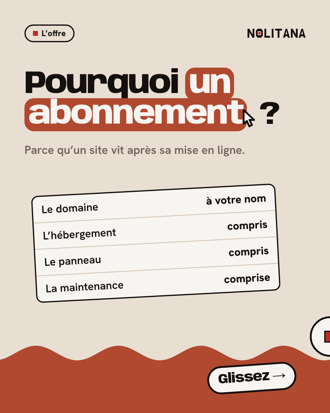 Pourquoi un abonnement ?