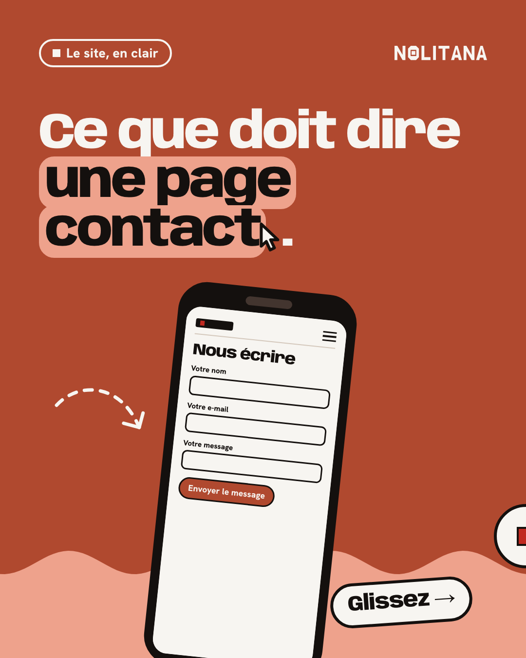 Ce que doit dire une page contact.