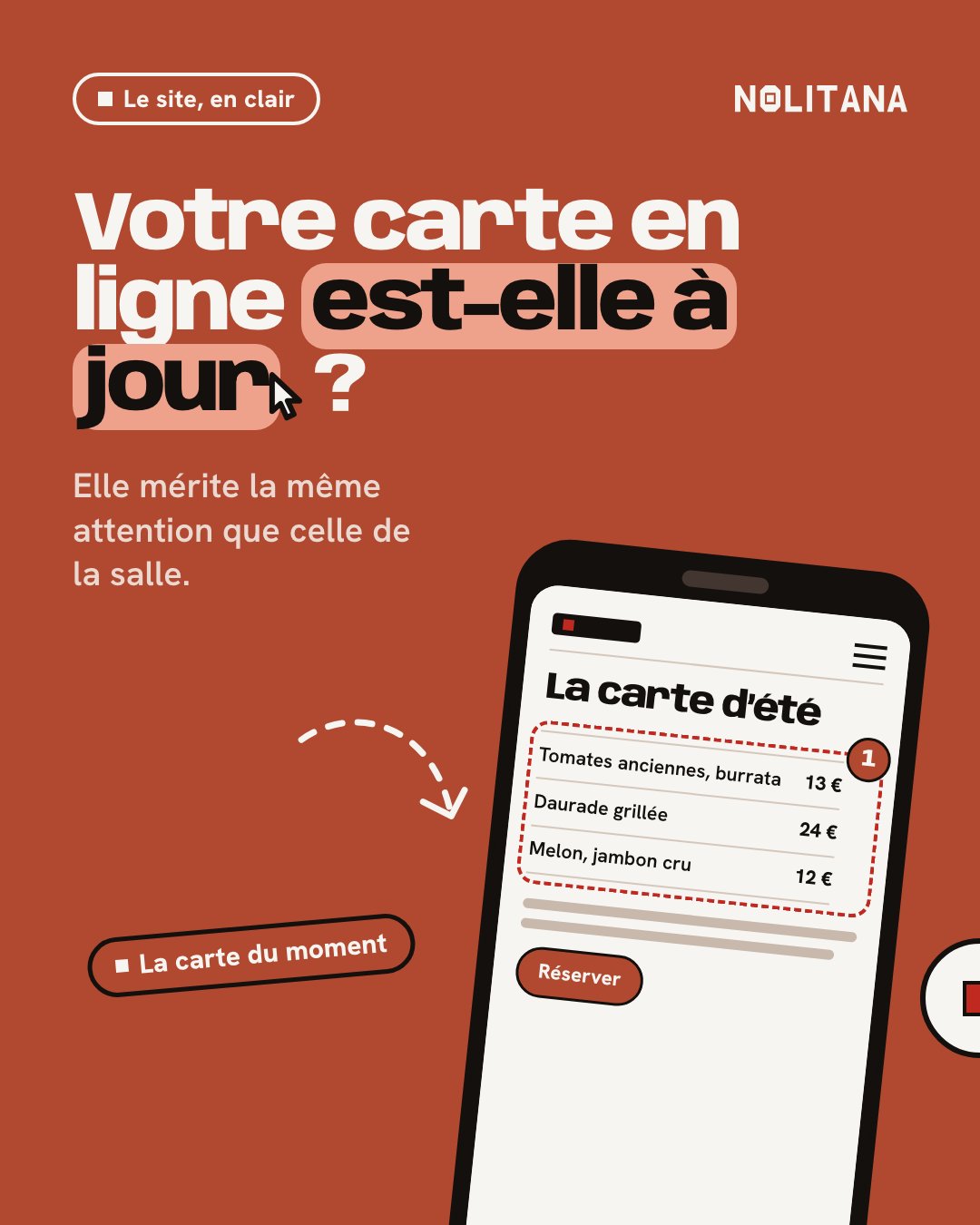 Votre carte en ligne est-elle à jour ?