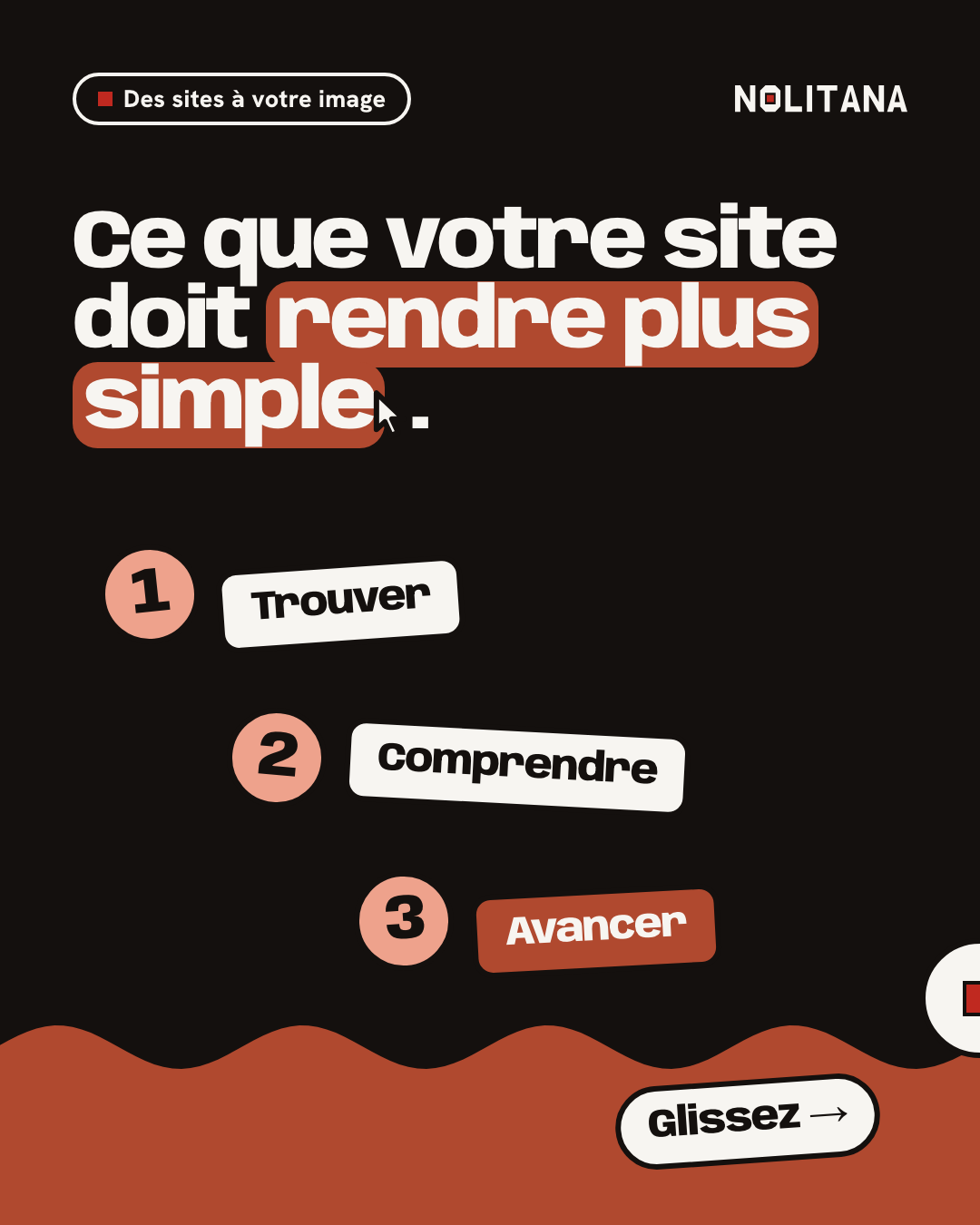 Ce que votre site doit rendre plus simple.