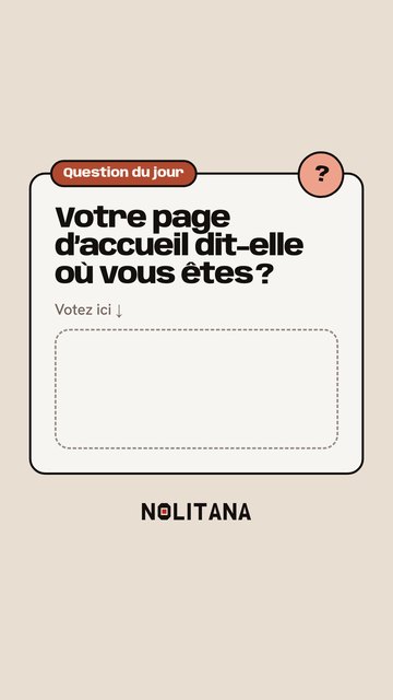 Story sondage de J03