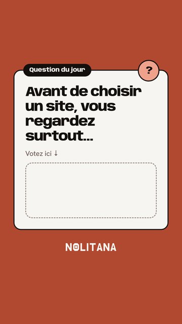 Story sondage de J05