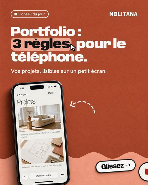 J21 · Portfolio : 3 règles pour le téléphone.