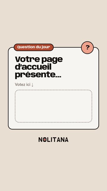 Story sondage de J31