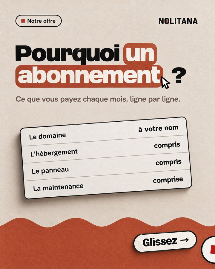 Pourquoi un abonnement ? Ce que vous payez chaque mois, ligne par ligne.
