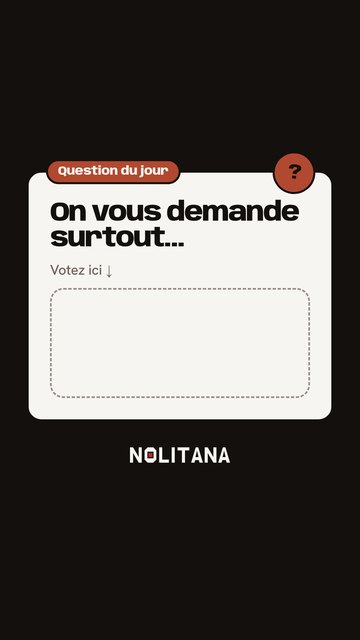 Story sondage de J37