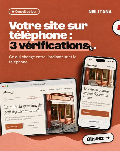 J38 · Votre site sur téléphone : 3 vérifications.