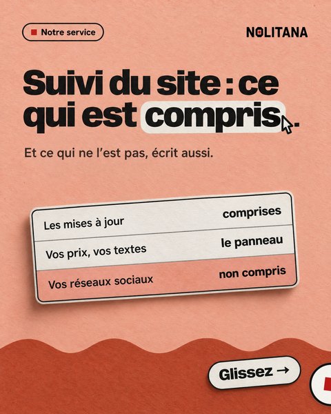 J43 · Suivi du site : ce qui est compris.