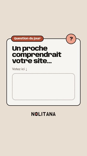 Story sondage de J55
