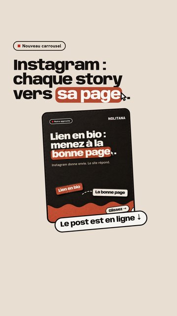 Story d’annonce de J58