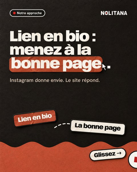 J58 · Lien en bio : menez à la bonne page.