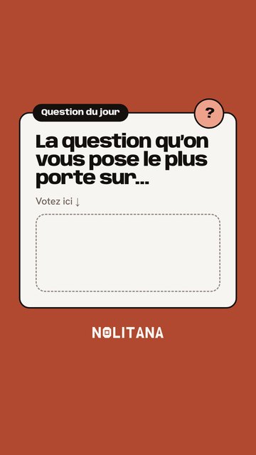 Story sondage de J60