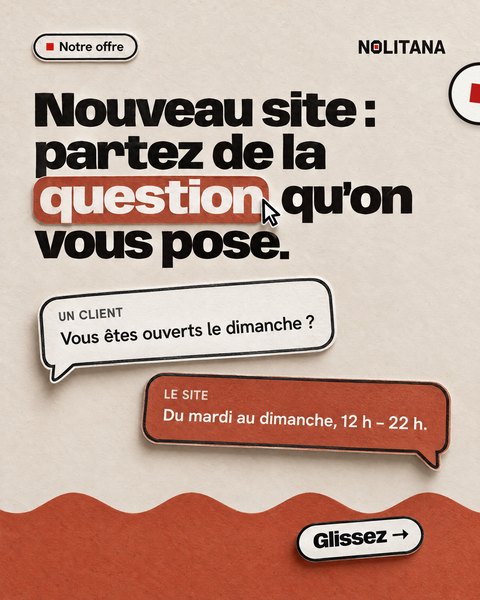 J60 · Nouveau site : partez de la question qu’on vous pose.