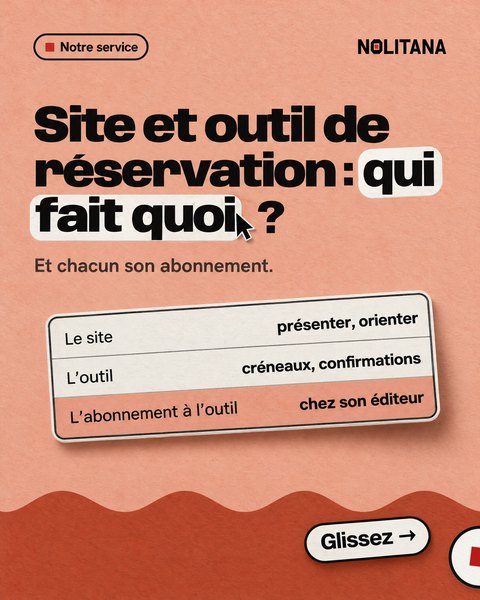J67 · Site et outil de réservation : qui fait quoi ?